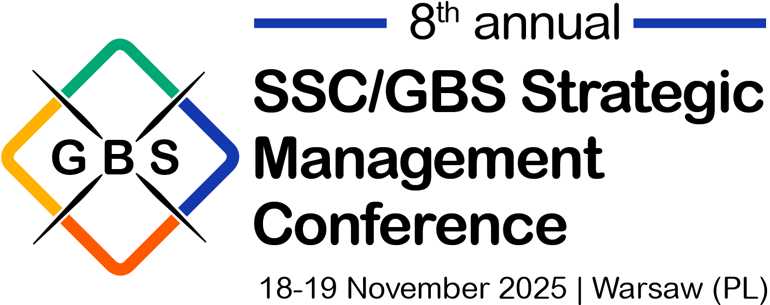 2025 8th SSC-GBS Strategic Management Conference Autumn by Connect Minds logo horizontal common size